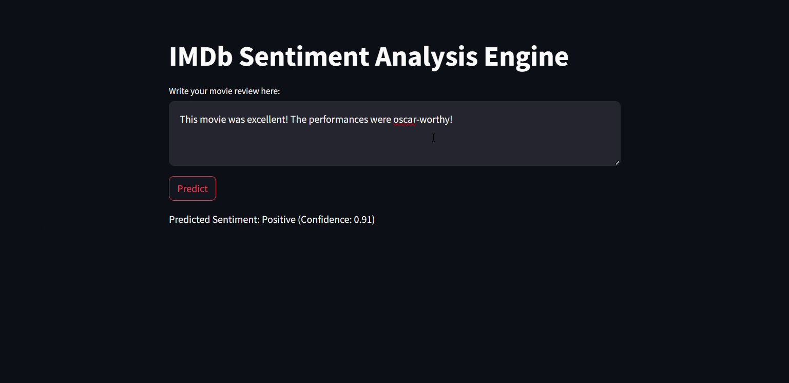 IMDb Sentiment Prediction Engine